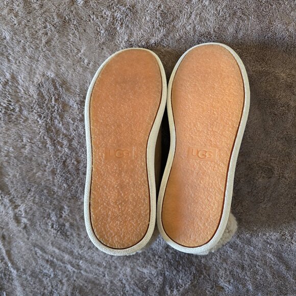 UGG Olive High Top Sneaker Boots Chestnut Shearling Lined Side Zip Women 6 - Picture 6 of 10